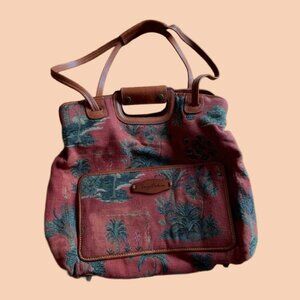 Tommy Bahama Tropical Palm Handbag/Mail Bag (Vintage)